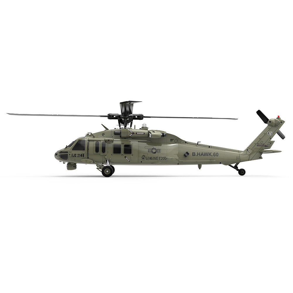 Eachine E200 2.4G 6CH 3D6G System Dual Brushless Direct Drive Motor 1:47 Scale Flybarless RC Helicopter