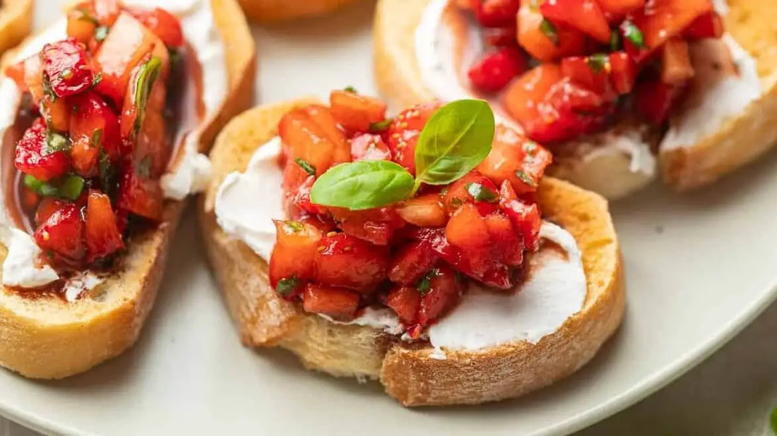 Balsamic Strawberry Bruschetta Recipe