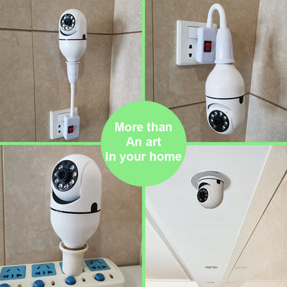E27 2mp Mini Ptz Full Hd Wifi Ip Camera With Bulb Socket