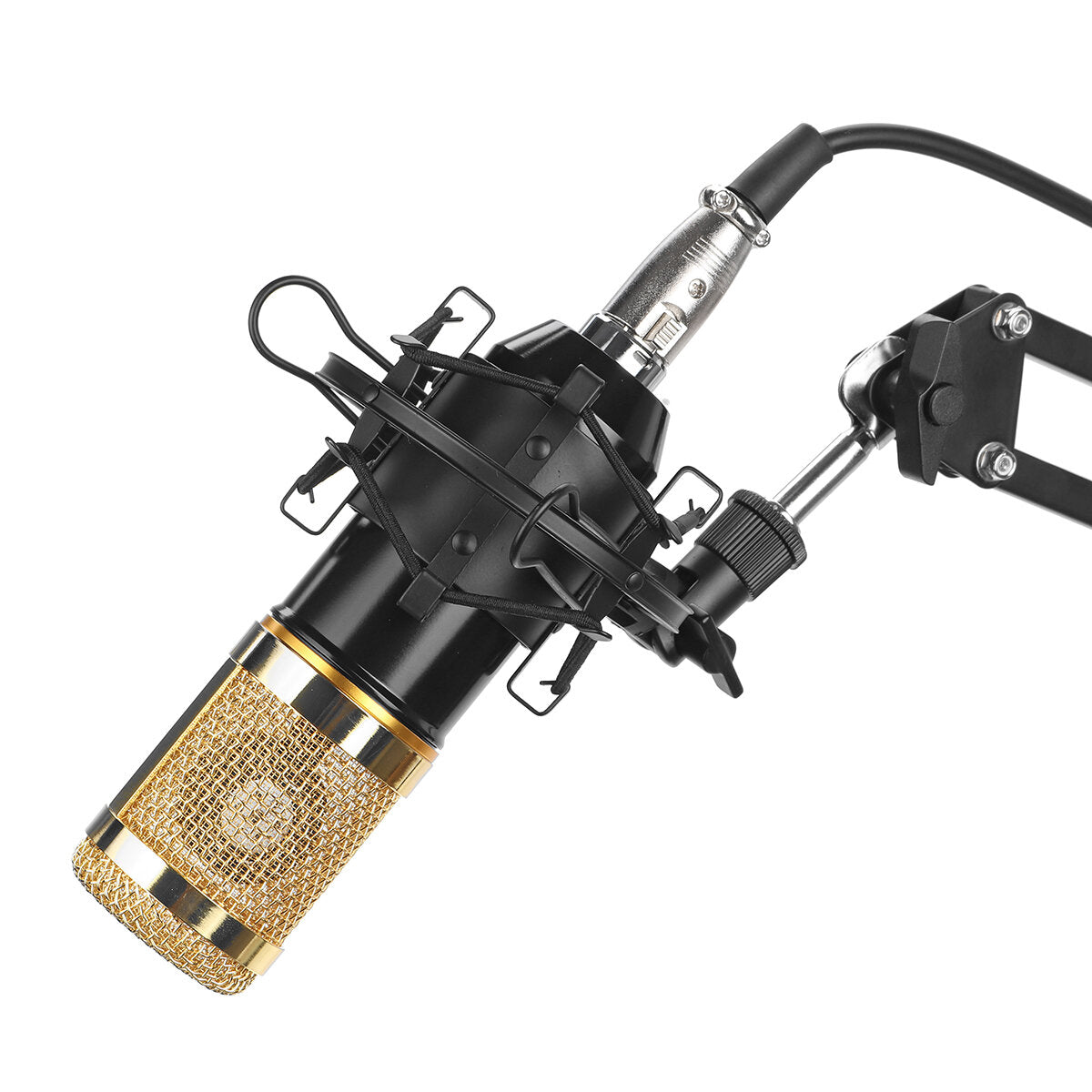 BM800 Pro Condenser Microphone Kit Studio Suspension Boom Scissor Arm Stand with Fliter