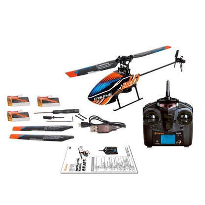 Eachine E119 2.4G 4CH 6-Axis Gyro Flybarless RC Helicopter RTF 3pcs 4pcs Batteries Version