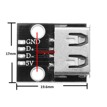 Lantian 5V USB 2.0 Female Socket Adapter Converter Connector USB Ouput